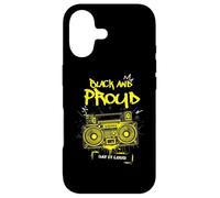 Carcasa para iPhone 17 Mes DE LA Historia Negro Hip Hop Vieja Escuela MÚSICA Negro Orgulloso