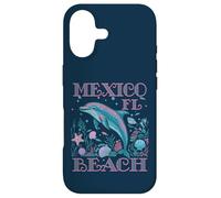 Carcasa para iPhone 17 Mexico Beach FL Amante DE LOS Delfines Colorido Souvenir DE Playa
