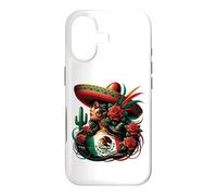 Carcasa para iPhone 17 Mexico Flag Mexican Hispanic Siesta Pride Viva México Women