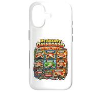 Carcasa para iPhone 17 Mi Ansiedad Dashboard Divertido Salud Mental Humor bajo Cortisol