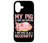Carcasa para iPhone 17 Mi Cerdo no es una opción Mi Cerdo es una Necesidad