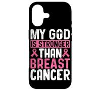 Carcasa para iPhone 17 Mi Dios es más Fuerte Que el cáncer de Mama