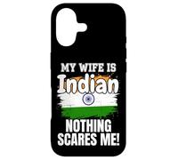 Carcasa para iPhone 17 Mi Esposa es India Nada me Asusta