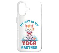 Carcasa para iPhone 17 Mi Gato es mi compañero de Yoga Divertido