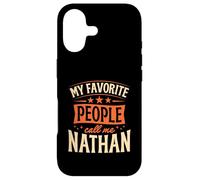 Carcasa para iPhone 17 Mi Gente Favorita me Llama Nathan Nombre Personalizado