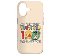 Carcasa para iPhone 17 Mi Maestro sobrevivió 100 días Me Trex 100th Day School Boys