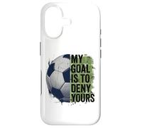 Carcasa para iPhone 17 Mi Objetivo es Negar el tuyo Portero de fútbol niños Portero