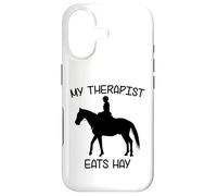 Carcasa para iPhone 17 Mi Terapeuta Come heno | Funny Horses