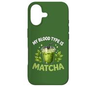 Carcasa para iPhone 17 Mi Tipo de Sangre es Matcha Iced Green Latte Tea Drinker