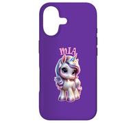 Carcasa para iPhone 17 MIA - Bonito diseño de Unicornio para niñas con Nombre MIA
