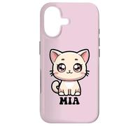 Carcasa para iPhone 17 MIA - Lindo diseño de Gatito para niñas, Nombre MIA