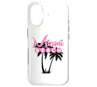 Carcasa para iPhone 17 Miami Beach Florida Palmera Retro Tropical