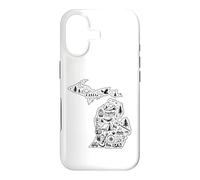Carcasa para iPhone 17 Michigan Camping Adventure UP & Lower Peninsula Outdoor