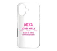 Carcasa para iPhone 17 Mika Personalized Name Funny Cute Custom Mika Name