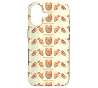 Carcasa para iPhone 17 Minecraft Pixelated Axolotl Fish & Watermelon Retro Logo