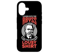 Carcasa para iPhone 17 Miré en el Abismo por la Camisa pésima Nietzche Abyss