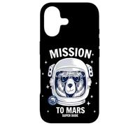 Carcasa para iPhone 17 Mission To Mars Cool Space Astronaut Bear Cartoon Graphic