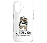 Carcasa para iPhone 17 Mom Dad on 21 Year Old Son Daughters 21st Birthday Messy Bun