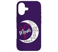 Carcasa para iPhone 17 Mom I Love You to The Moon & Back I Love My Mum Mother's Day