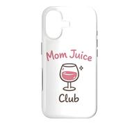 Carcasa para iPhone 17 Mom Juice Club Funny Wine Drinking Mothers Humor Design