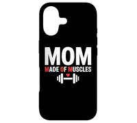 Carcasa para iPhone 17 Mom Made of Muscles Strong Emotional Phrase Mama