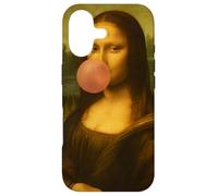Carcasa para iPhone 17 Mona Lisa Bubble Gum Parodia Arte Historia Humor