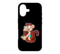 Carcasa para iPhone 17 Mono Nerd Libro Gafas