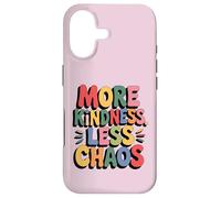 Carcasa para iPhone 17 More Kindness Less Chaos Kids Boys Positive Saying Be Kind
