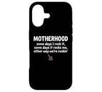 Carcasa para iPhone 17 Motherhood Some Days I Rock It Some Days It Rocks Me