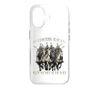 Carcasa para iPhone 17 Motivo del Humor de Genghis Khan Imperio Mongol Horda Dorada