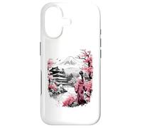 Carcasa para iPhone 17 Mount Fuji Cherry Blossoms Geisha Japanese Garden Japan Art