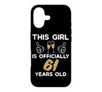 Carcasa para iPhone 17 Mujer Oficialmente Celebración 61 Cumpleaños