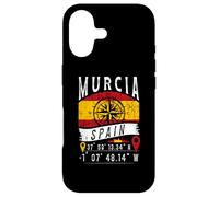 Carcasa para iPhone 17 Murcia Bandera España Coordenadas GPS De Murcia