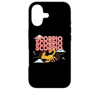 Carcasa para iPhone 17 Muscular Scorpio Comic Zodiac October November Birthday