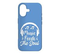 Carcasa para iPhone 17 Music Feeds The Soul Auriculares Amante de la música