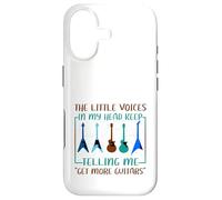 Carcasa para iPhone 17 Músico Humor Little Voices Tell Me Get More Guitars