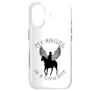 Carcasa para iPhone 17 My Angel Is A Cowboy | Regalo de Recuerdo de Caballo de Campo