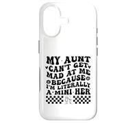 Carcasa para iPhone 17 My Aunt Can't Get Mad at Me Because I'm Literally A Mini Her