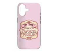 Carcasa para iPhone 17 My Boys Are My Favorite Problem Divertido Día de la Madre Mamá Hijos