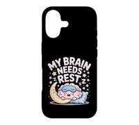 Carcasa para iPhone 17 My Brain Needs Rest Burnout Tired Mood Exhausted -