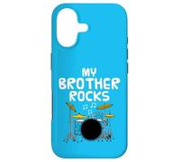 Carcasa para iPhone 17 My Brother Rocks, Baterista músico Hermana Divertida