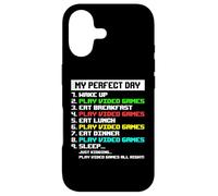 Carcasa para iPhone 17 My Day Jugar Videojuegos Gamer Chicos Hombres Niños Divertido