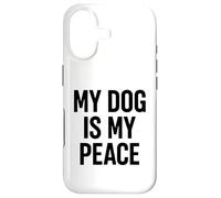 Carcasa para iPhone 17 My Dog Is My Peace. Diseño Minimalista para Amantes de los Perros.