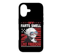 Carcasa para iPhone 17 My Farts Smell Like Freedom 4th of July George Washington