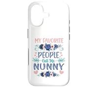 Carcasa para iPhone 17 My Favorite People Call Me Nunny Cute Floral Día de la Madre