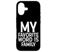 Carcasa para iPhone 17 My Favorite Word Is Family Time Gift For Moms Dads Families