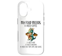 Carcasa para iPhone 17 My Four Moods I Need Coffee I Need a Nap Dragon Coffee Lover