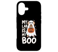 Carcasa para iPhone 17 My Lab is my Boo - Divertido y Lindo gráfico de Perro Fantasma de Halloween