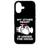 Carcasa para iPhone 17 My Other Heart Is Under The Hood Quote