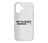Carcasa para iPhone 17 My Patience Loading Bar Sarcastic Funny Humor